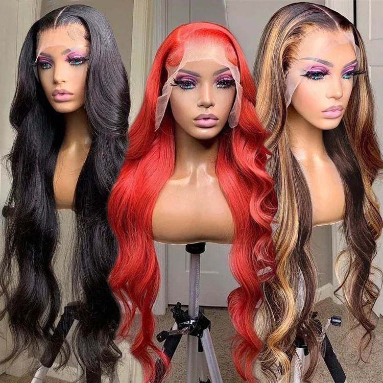 Natural Hd Glueless Body Wave Brazilian Lace Wigs 100 Raw Virgin Human