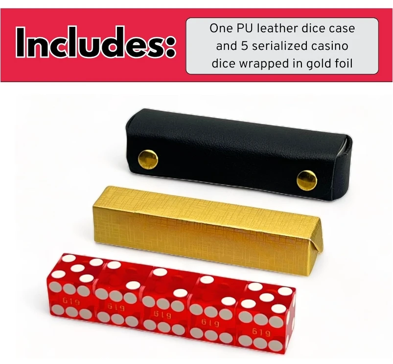 2024 Matching Matte Surface Serial Numbers High Precision Las Vegas Casino Dice 19mm Acrylic Material Sharp Edge Frosted