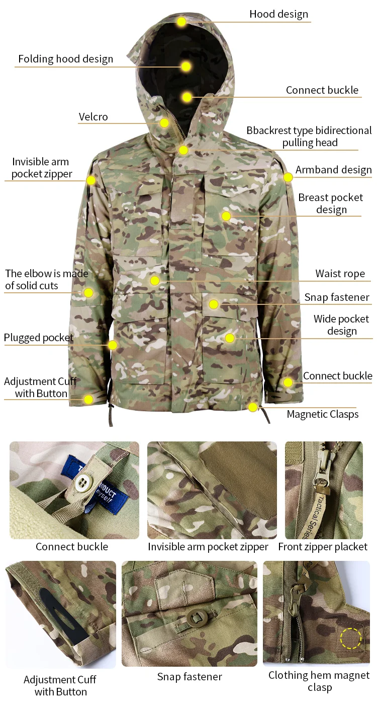 Custom Medium Long Coat Tactical Jacket