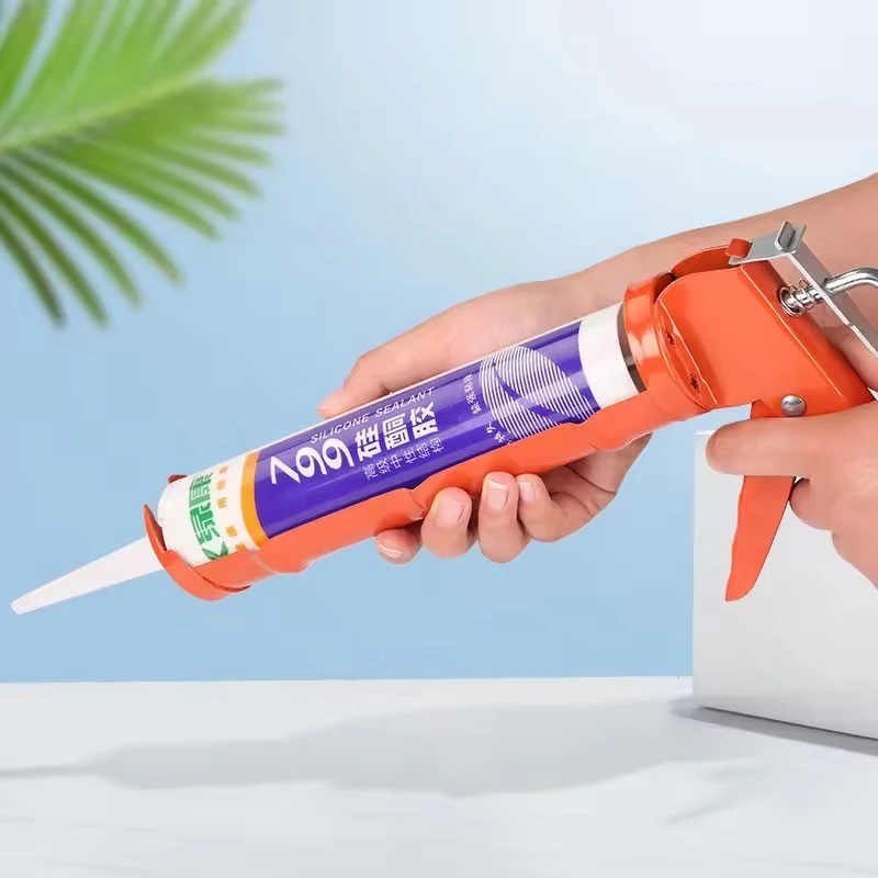 Competitive Price Silicon Gun Caulk Gun Grout Silicone Sealant Skeleton 9 Inches Glue Gun