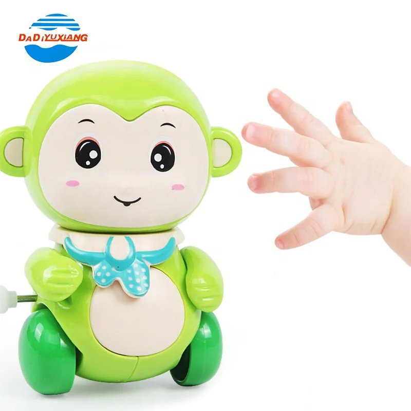 Красочные Мультяшные животные, пластиковые игрушки Windup