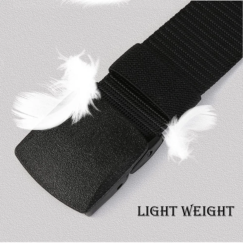 Hiking Tactical Belt Wear-resistant Webbing Riggers Web Belt Heavy Duty Quick Release Metal Buckle Belts