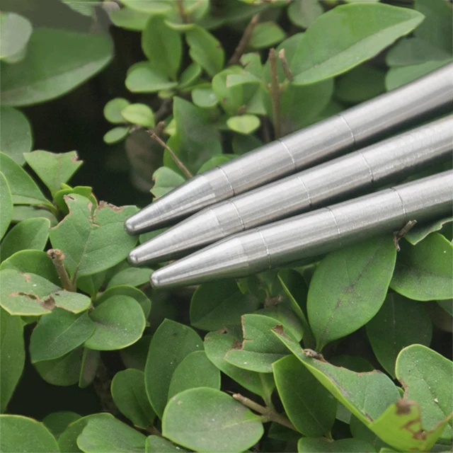 Gr5 Titanium Tent Peg Outdoor Camping Titanium Tent Nail 8x300mm