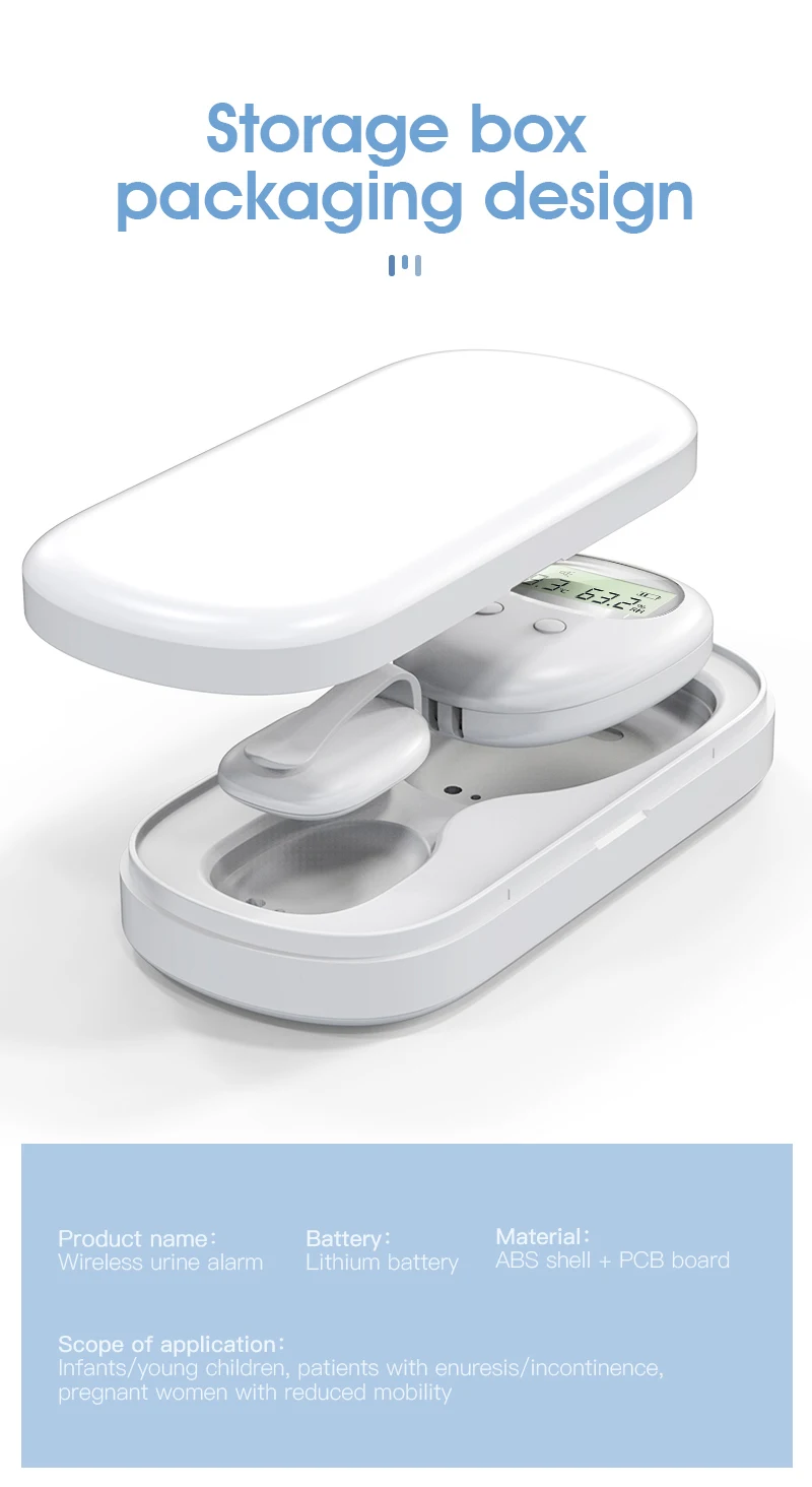 Iksbeauty Wireless Enuresis Baby Bed Wetting Alarm Deep Sleep Vibration Sound Wireless Bed