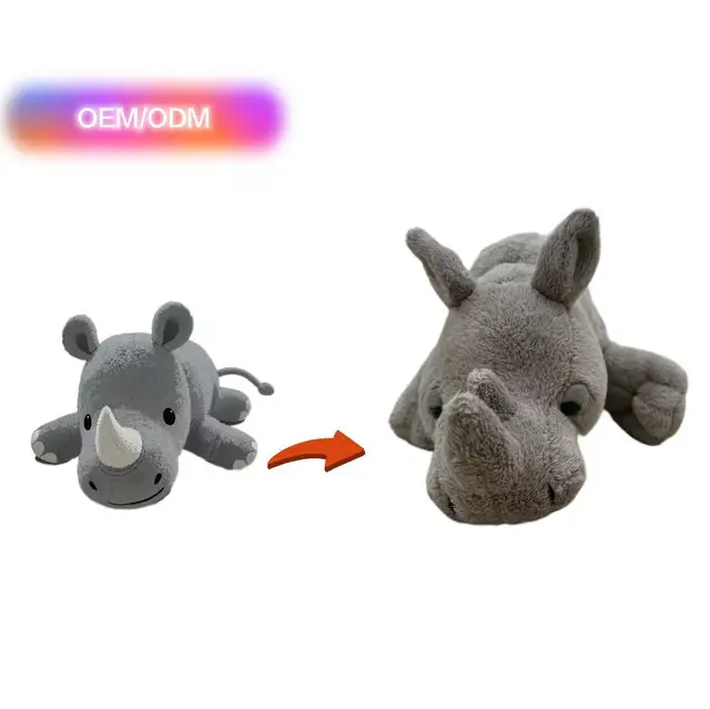 Custom Plush Toy Hippos Custom Design  Personalized Stuffed Animal Backpack Keychain Soft Toys Plush Anime Custom Plush