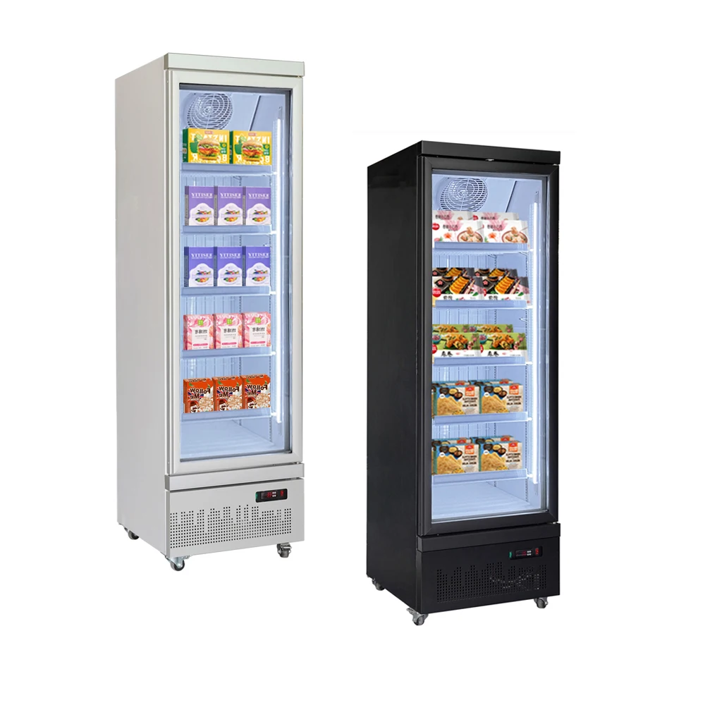 Commercial Single Door 400l Ice Cream Display Freezer Frozen Food Refrigerator Showcase Supermarket Freezer Super Cool Fridge - Buy Vertical Freezerice Cream Freezerglass Door Display Freezerglass Freezer For Shop Product on Alibaba.com