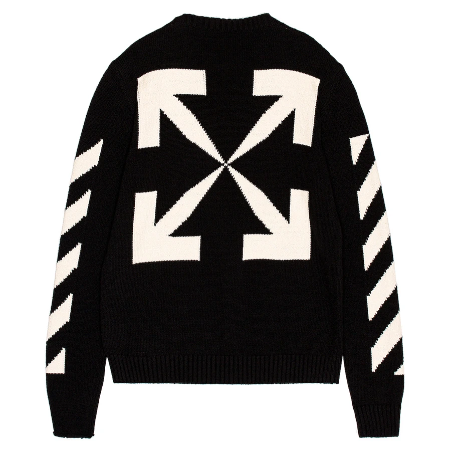Jacquard logo short sleeve Crewneck