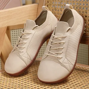 2026 Summer Fly-Woven Lightweight Sport Shoes Men's Women's Wide Last Barefoot Sneaker Comfortable Outdoor Fashion Shoes