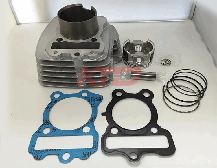 Black Silver 56MM Bajaj Boxer BM150 Motorcycle Cylinder Block for BAJAJ