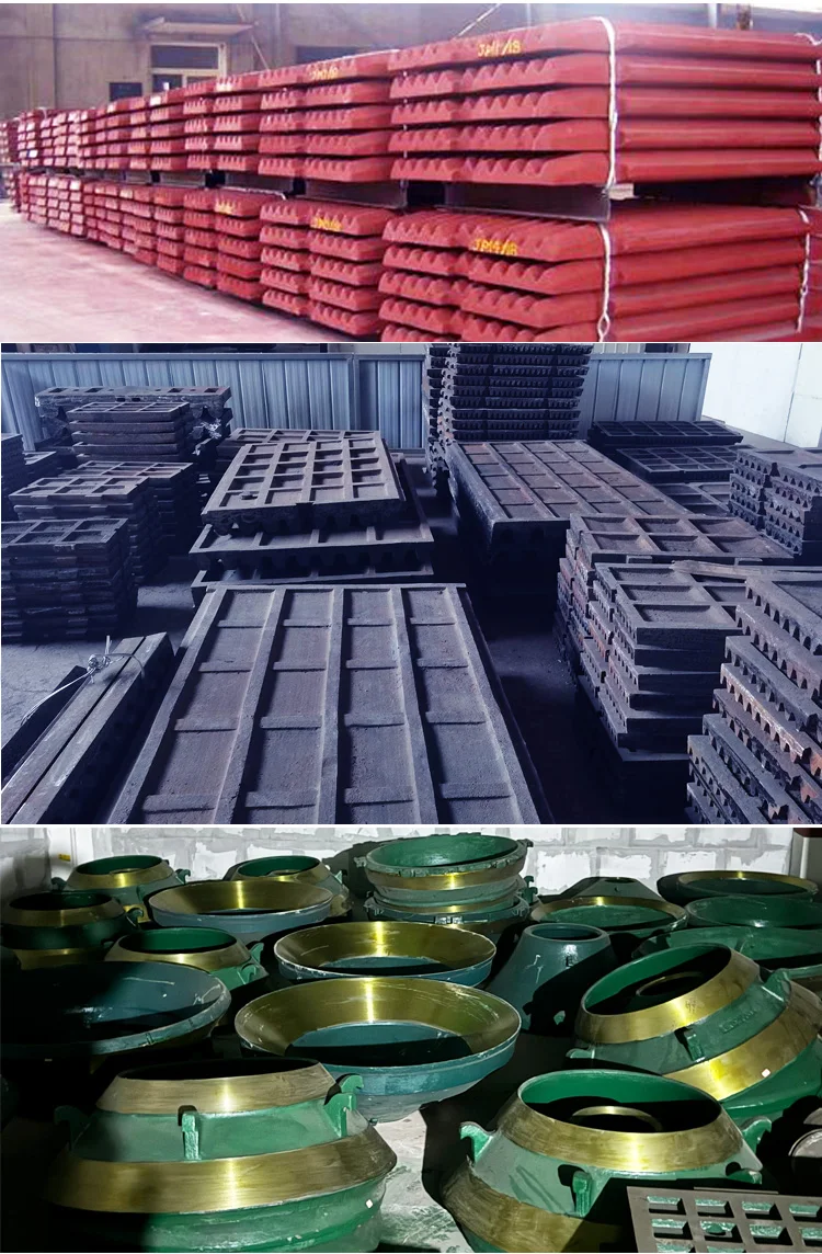 New High Manganese Steel Crusher Machine Wear Parts for Mining and Stone-Includes Mantle and Bowl Liner Cast Processing factory