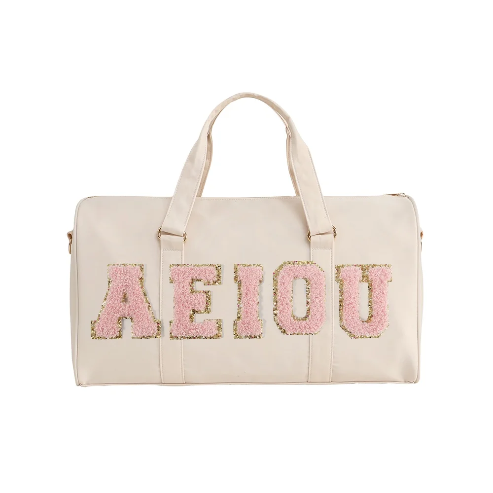 Wholesale Luxury Nylon Gym Duffle Bag Customizable Logo High Quality Zipper  Pouch Crinkle Wholesale Luxury Nylon Gym Duffle Bag