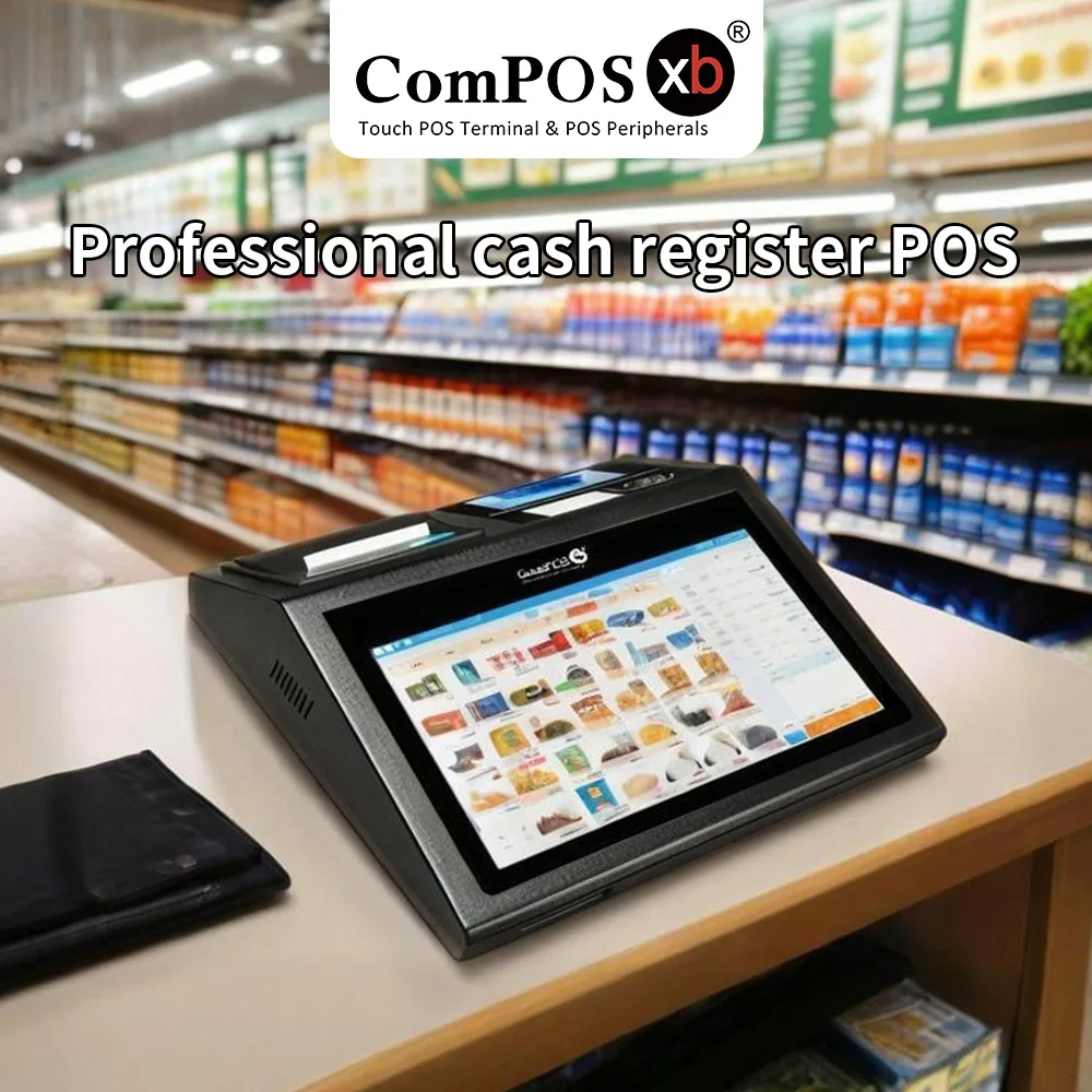 Smart POS Machine Wifi Cash Register Touch Dual Screen Window All in ...