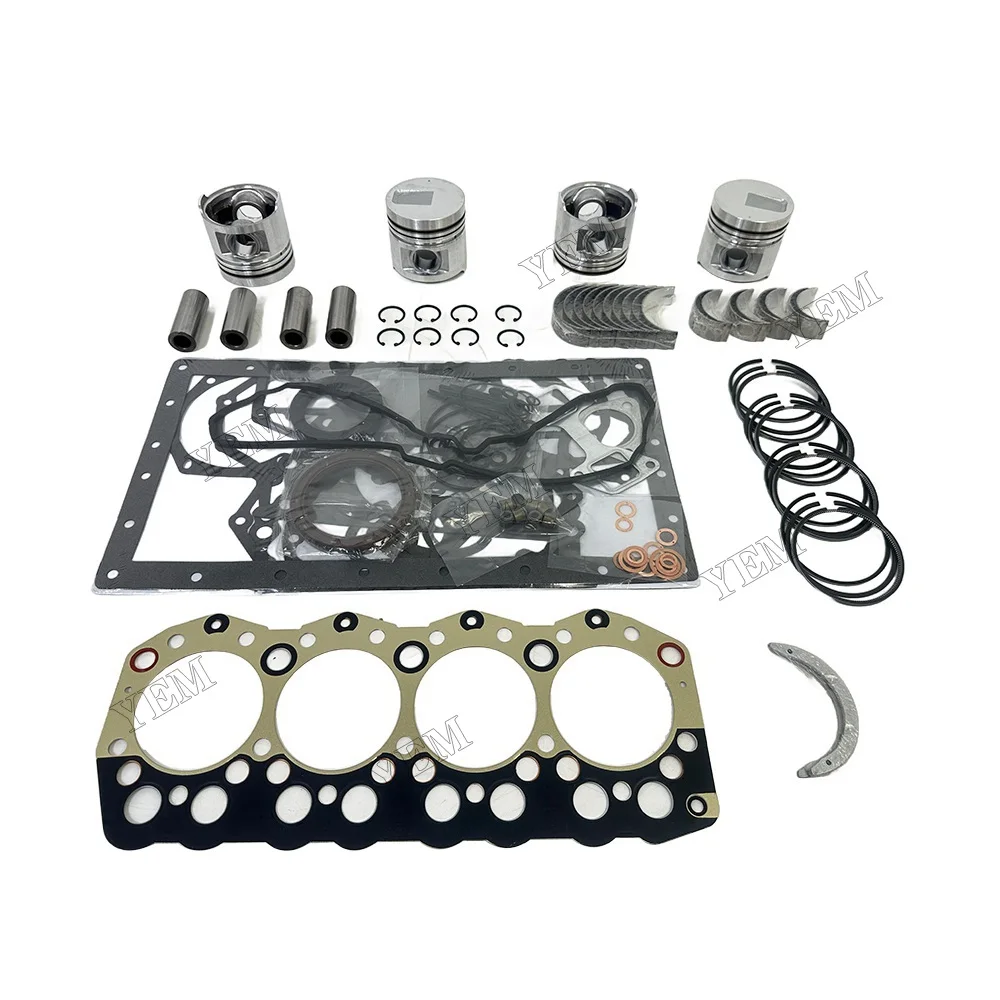 For Mitsubishi F18B F18C Forklift S4S Rebuild Kit Piston Ring Gasket Bearing