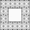 Alfombra en blanco y negro de 80*80cm.