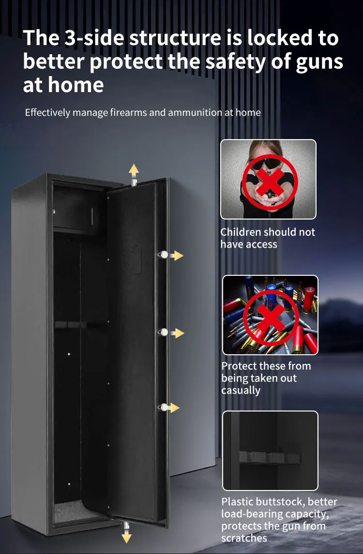 CEQSAFE American Storage Hidden Safe Gun Boxes Wholesale With Key Lock details