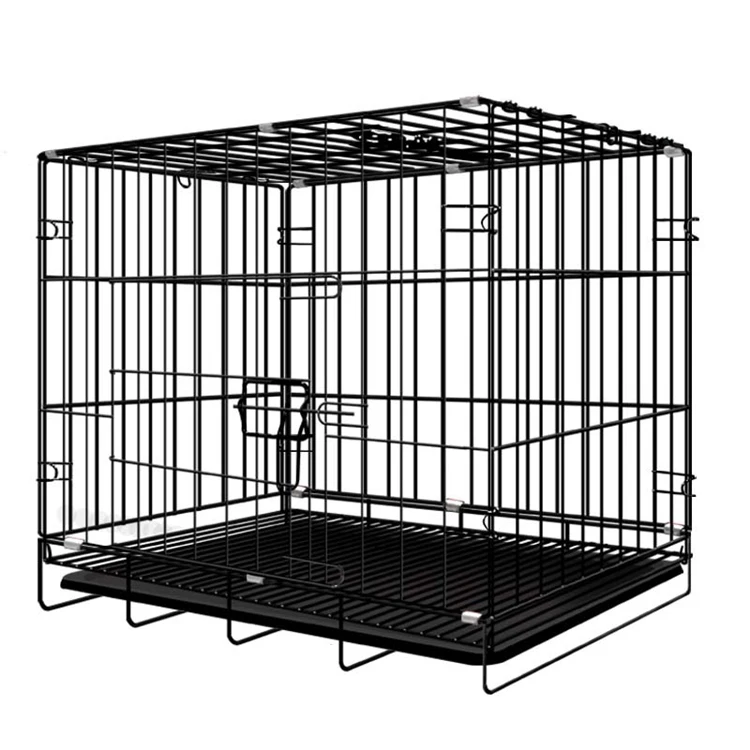 Wholesale Pet Cage Foldable Dog Crate Kennel Pet Cage For Large Medium