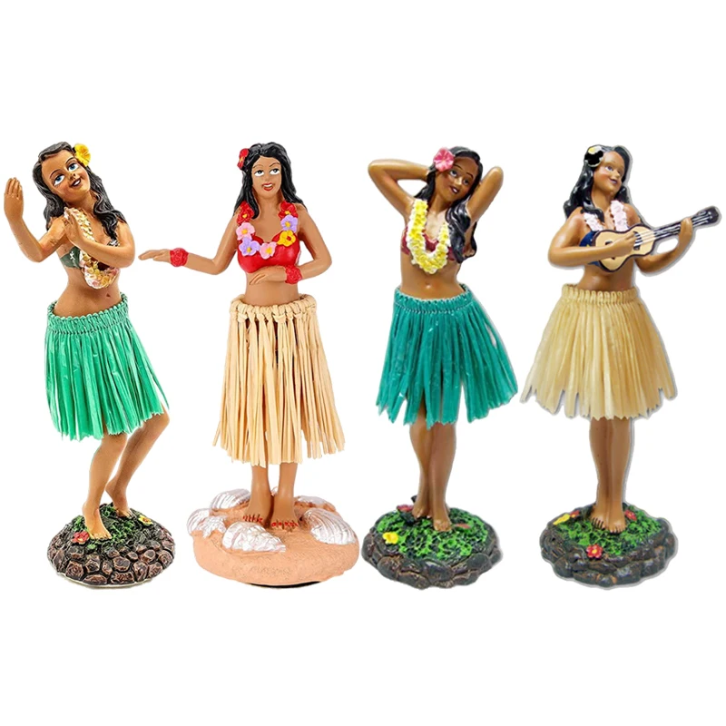Custom Resin Dashboard Hula Doll Girl Hawaii Dancing Hula Girl Buy