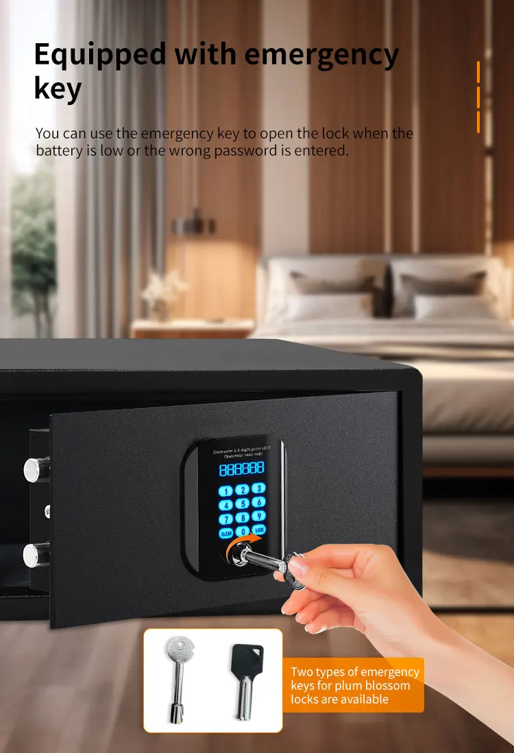 CEQSAFE Hot Selling Cash Safe Box Digital Electronic Hotel Money Safe factory