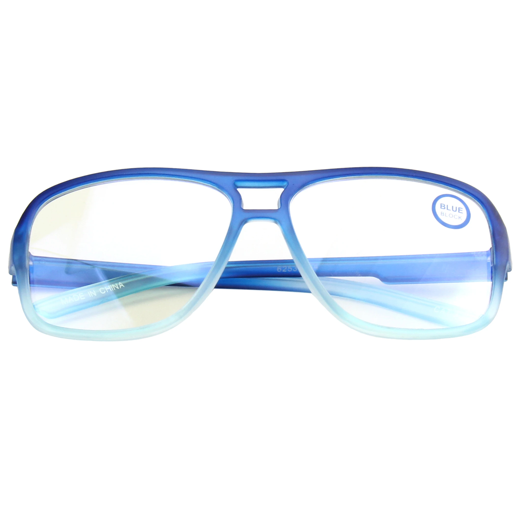 EUGENIA custom logo plastic blue ray blocking reading sunglasses