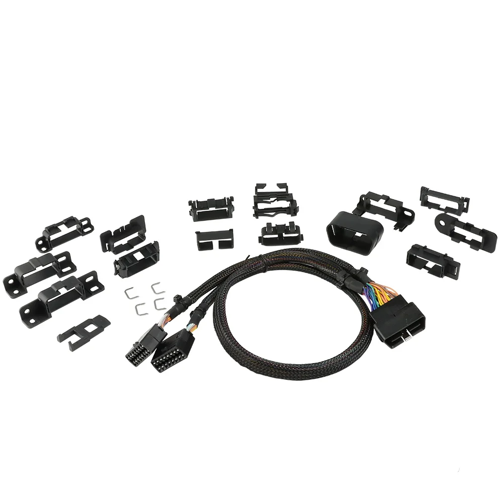 Universal OBD2 T-Harness With Brackets OBDII OBD16 Pin OBD Y Split Cable For OBD2 Diagnostic cable