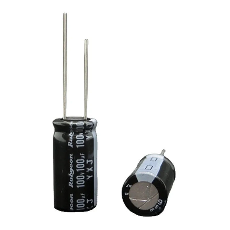 電解コンデンサYXJ10 * 20mm新品純正日本ルビーコン100v100uF