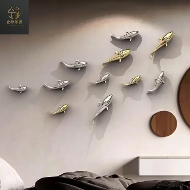 Metal Stainless Steel Material 3D Wall Art Decorative Furniture
