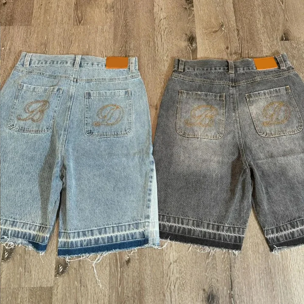 Shop Custom Y2K Shorts with Gothic Retro Hip Hop Embroidery