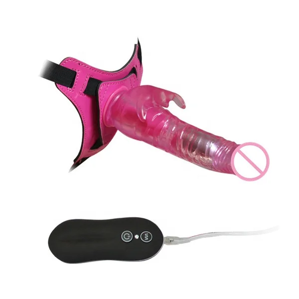 Knebel-Dildo-Vibrator zum Umschnallen Sexspielzeug fr Lesben Sex tragbare  vibrierende Dildo fr Frau 8,5 Zoll Geschirr Kaninchen-Stift| Alibaba.com