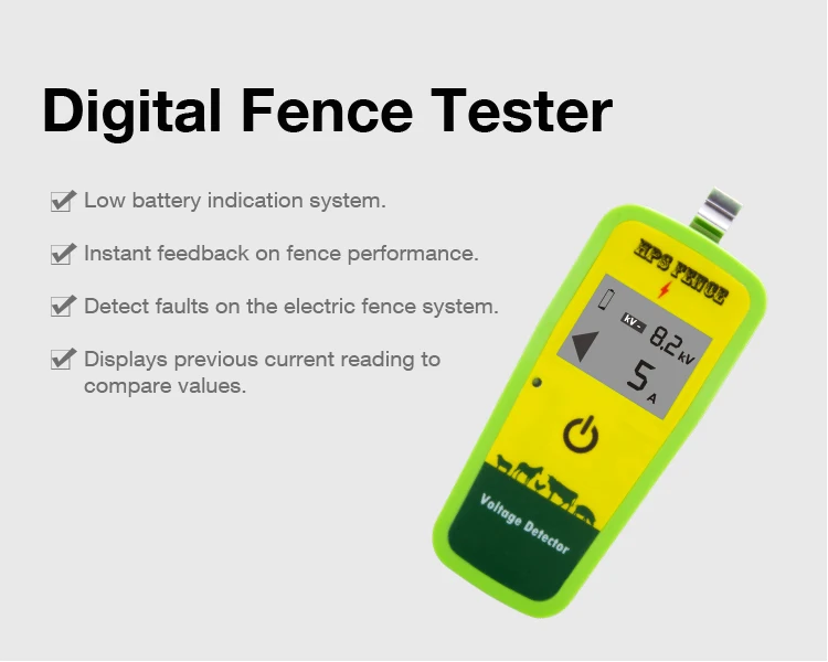 High Voltage Digital Voltmeter Electric Fence Tester Fault Finder Buy