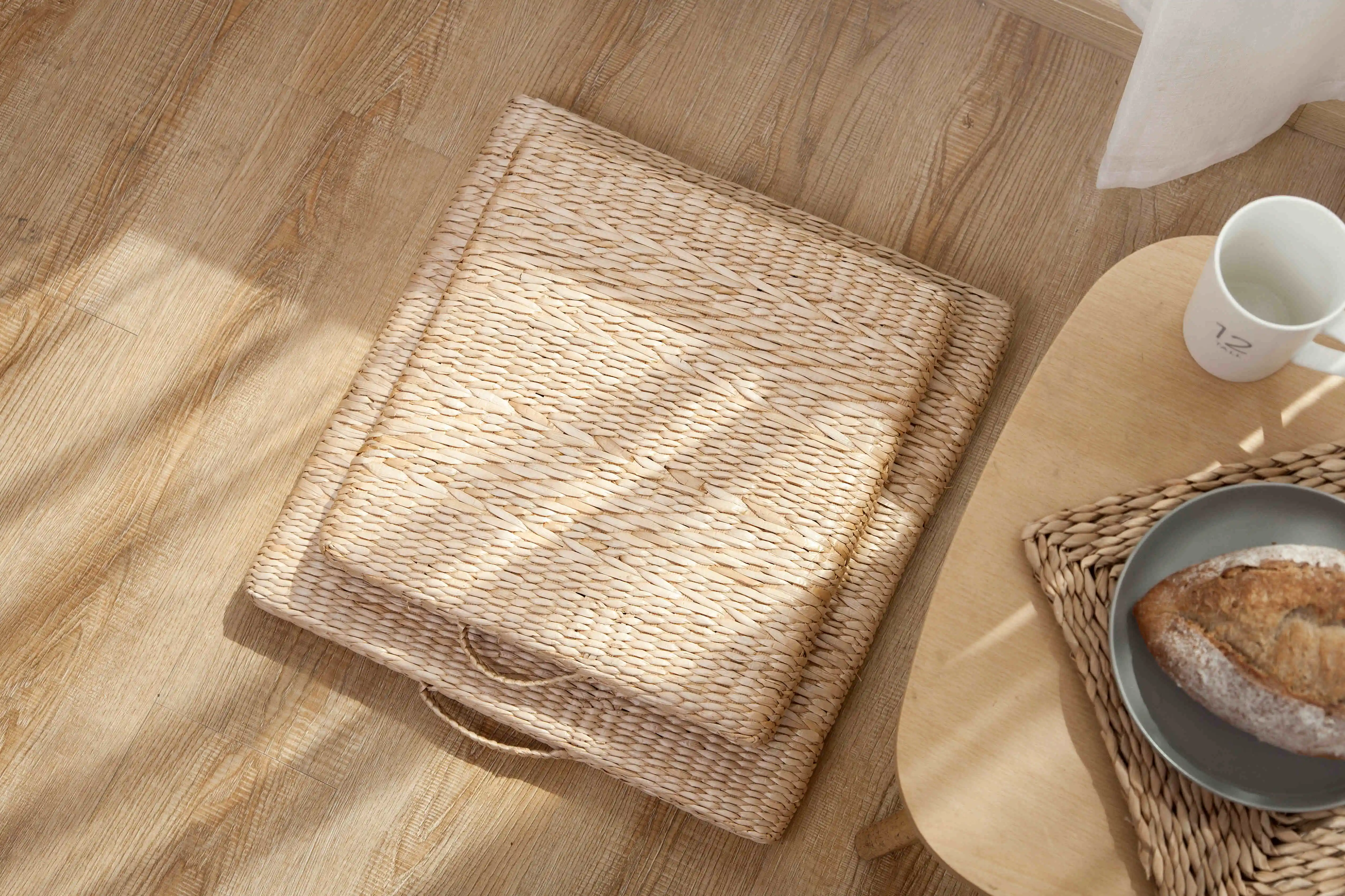 Square Braided Seagrass Seat Pads