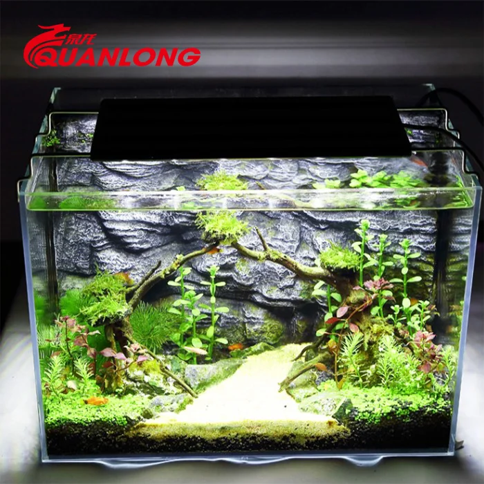 Quanlong Fish tank Five Rows Colorful Plant Aquarium Light Bracket Fish tank Aquarium Led Light for Coral Reef Light