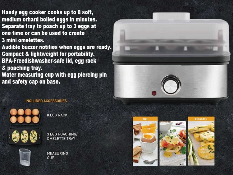 Warmhm Dampfschüssel Set Aus Stahl - 2 Stück Hitzebeständige Eierdampfer