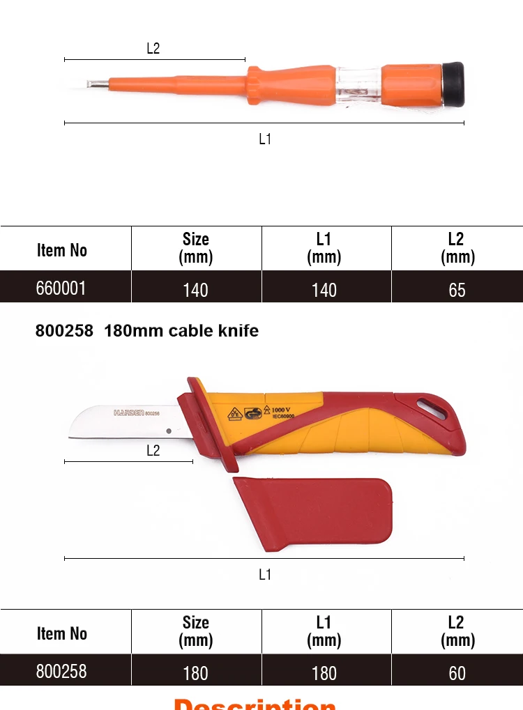 Repair Plier Tool Kit 11Pcs Insulated Pliers Knife Tester Tools Set