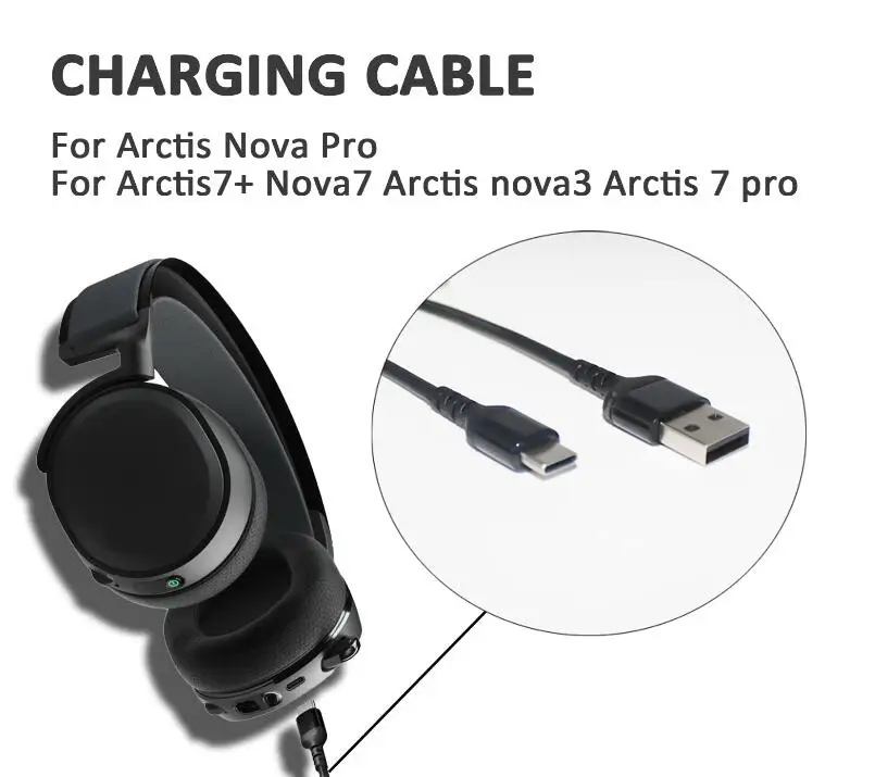 Charger Cable Arctis Usb Cable Charger Cable Steelseries Arctis 7x