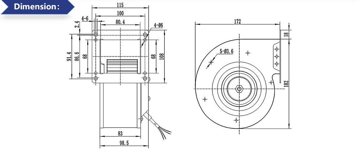 Centrifugal Fan, 120-62, Inline - detail 10