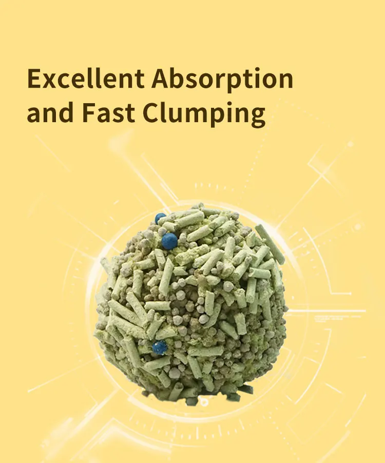 Bulk Factory Mixed Plant Kitty Litter Natural Plantbased Cat Litter