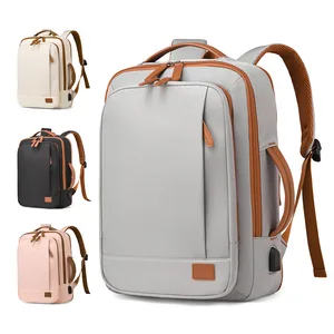 Customized logo Men Laptop Backpack Fashion Multi-functional Waterproof Travel Backpack Casual Student Computer Bags with USB