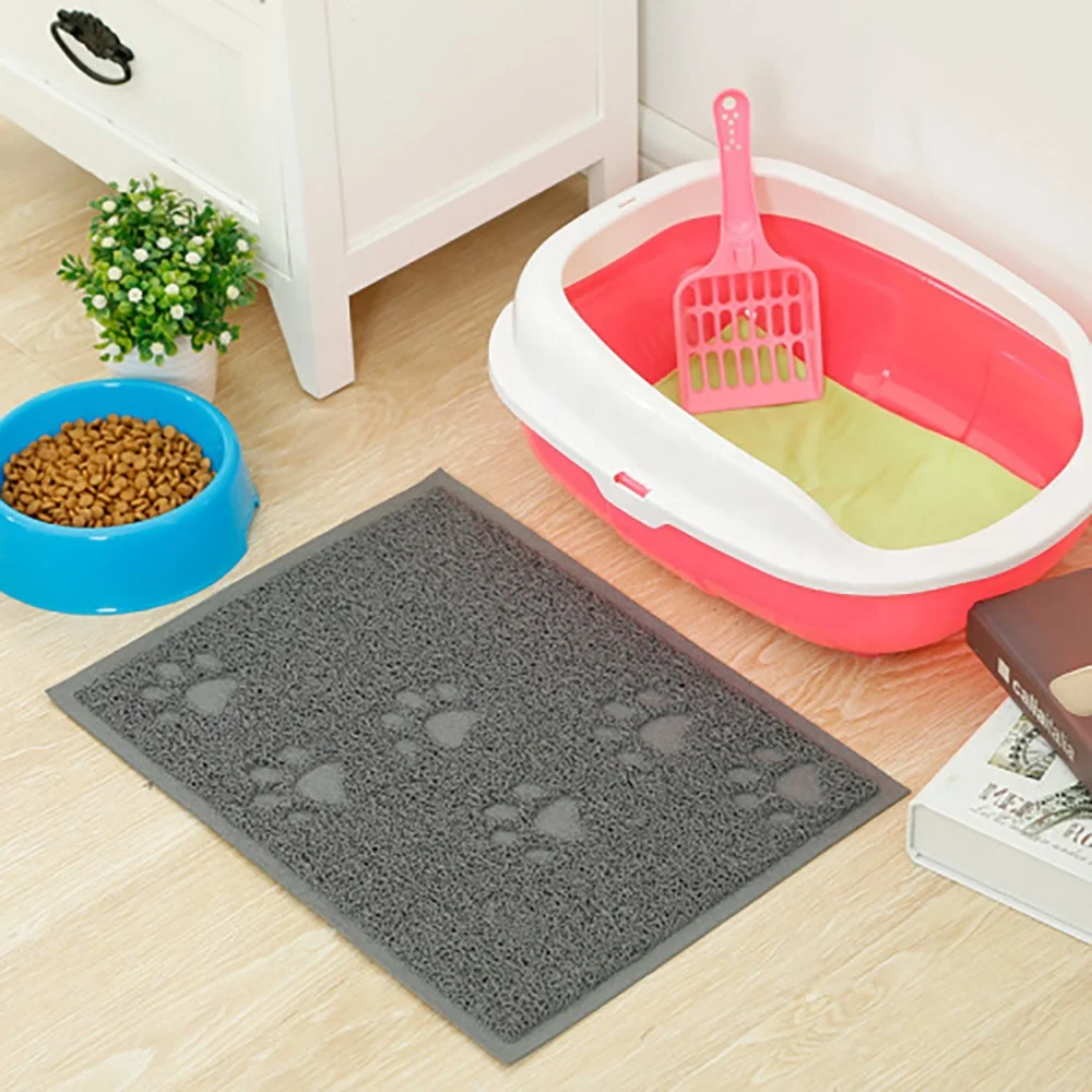 Wholesale Modern Cartoon Style Waterproof Cat and Dog Bowl Easy Cleaning with Removable Cover Foam Floor Mat for Food Feeding