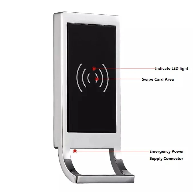 Durable Anti-Theft Electronic Key Card Lockers Smart Bracelets Compatible Zinc Alloy Safe Cabinet Storage Box