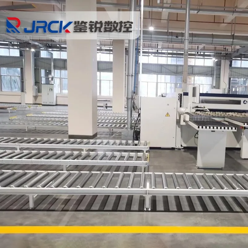 Automatic Transfer Turntable Power Motorized Belt Pallet Roller Conveyor for Packing