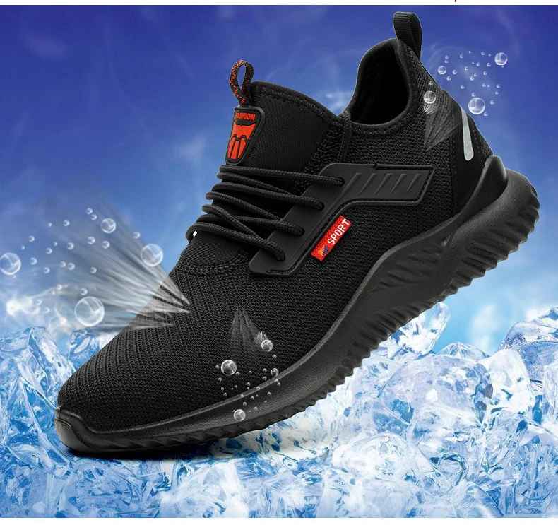 Sepatu-zapatos de seguridad con punta de acero para construcción