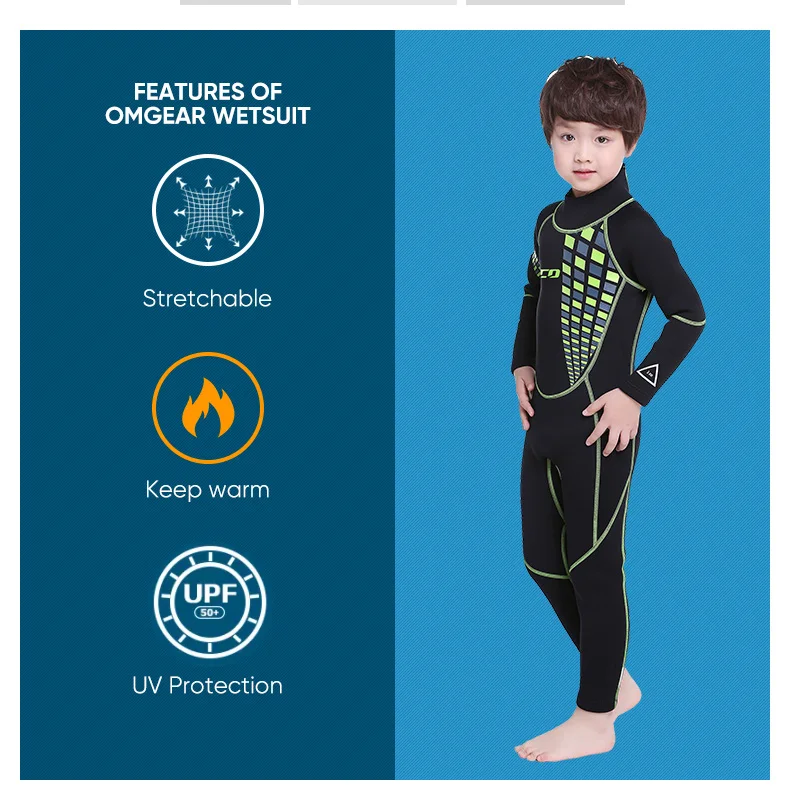 2.5mm 3mm Kids Surfing Surfwear Boys Neoprene Swimming Swimsuit ...