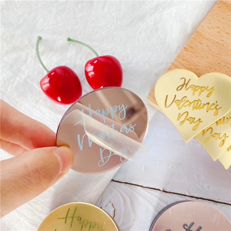 Valentinstag Kuchen-Topper – 10 Stück Mit Glitzer, Rot & Romantisch Für Cupcakes & Torten