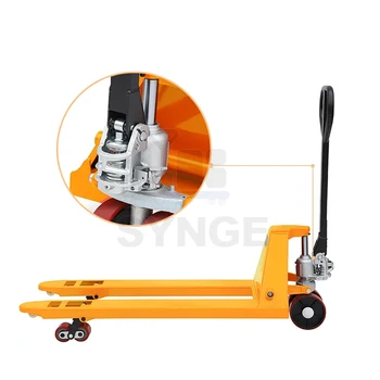 SYNGE 1.5t Heavy Duty Manual Lift Truck Hand Pallet Jack Hydraulic Trolley for Restaurant Industries