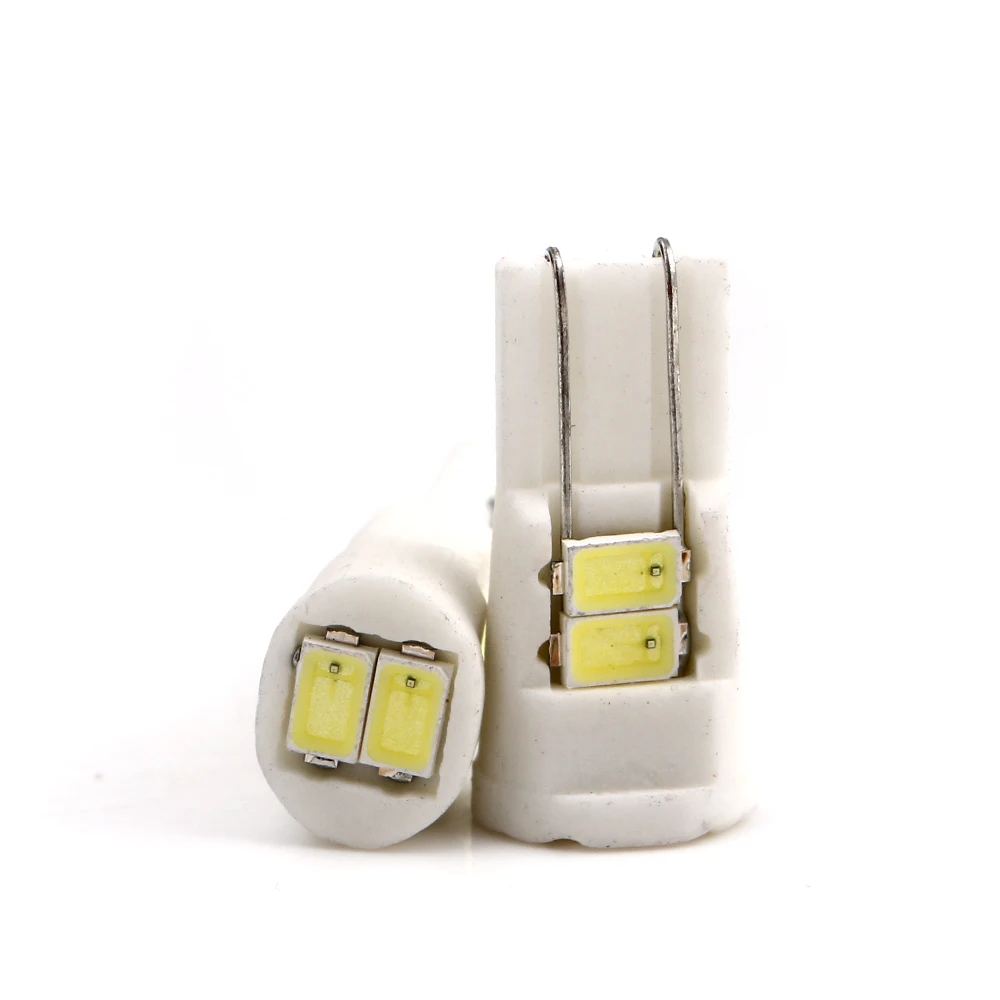 12V Car LED Bulb T10 5730 6 SMD 6LED 5630 Ceramic Auto Led License Plate Light W5W 194 168 Car Door Led Reverse Bulbs White