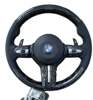 M Performance Leather Steering Wheel Fit for BMW F30 F32 F10 F20 F07 F01 E46 E60 E90 M3 M4 M5 M7 LED Carbon Fiber Steering Wheel