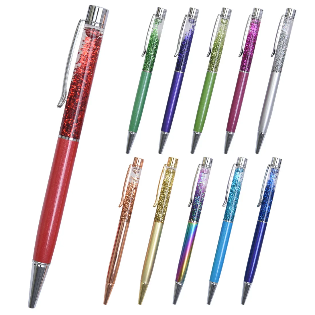 SX-BL2 индивидуальный дизайн boligrafo розовое золото плавающий блеск ручка планировщик металлический блеск ручка блеск для школьных принадлежностей
