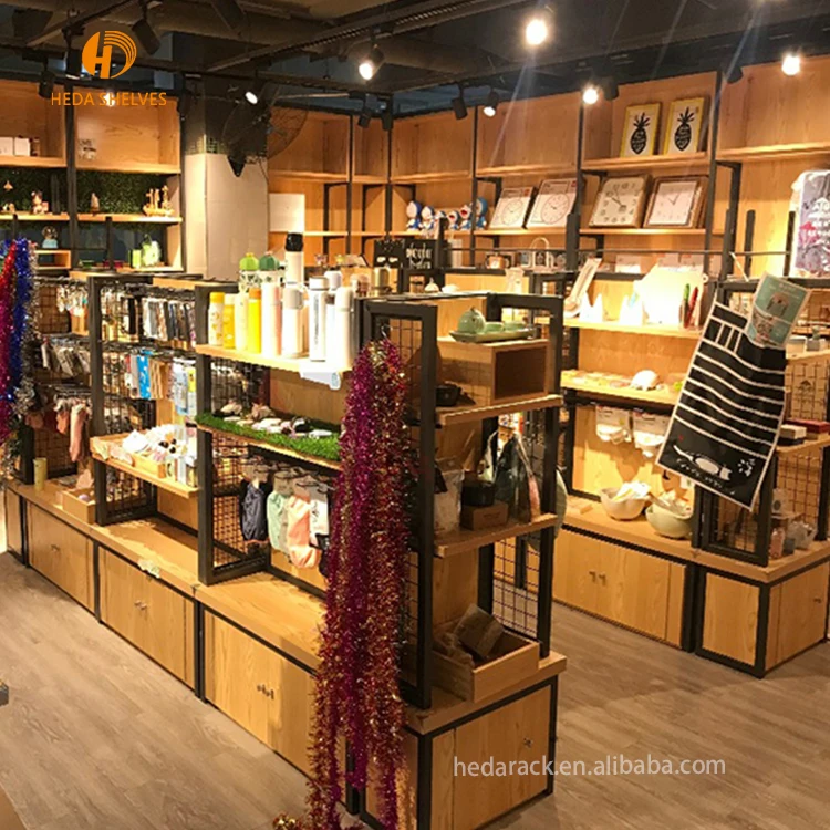 General store items retail display racks MINISO commercial display ...