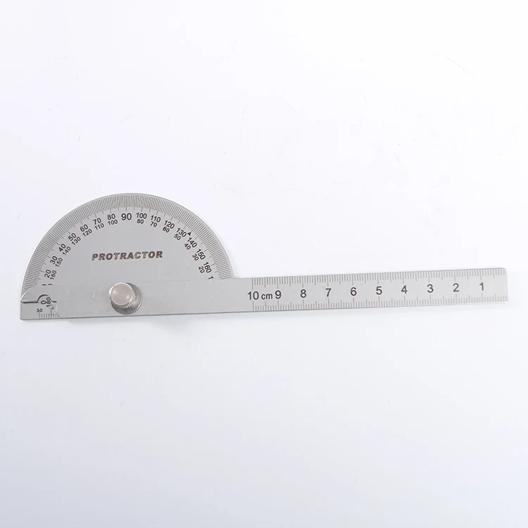 Stainless Steel Construction Site Protractor Angle Ruler Measuring Tool ...