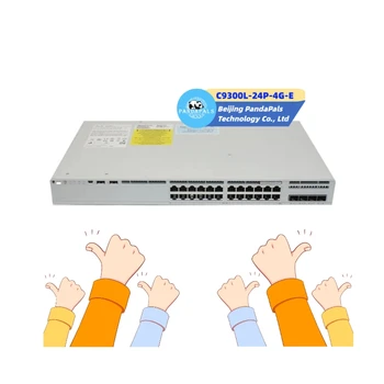 Original new Ciscos Catalysts C9300L-24P-4G-E POE Network Switch 24 port poe c9300 switch